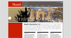 Desktop Screenshot of mantidinternational.com